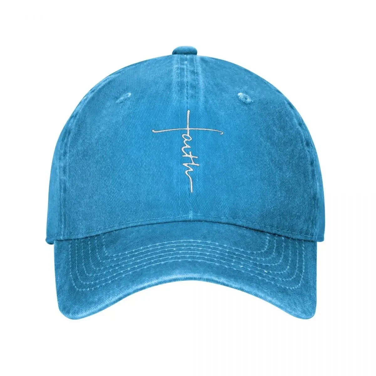Hip Hop Baseball Cap Snapback Baseballmütze Jesus Glaube Kreuz Christlich Frühling Herbst Mütze Denim Casquette Mode