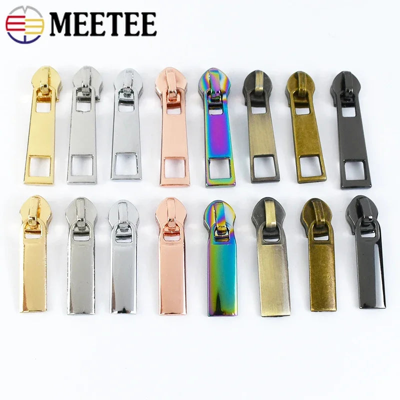 20 Stk. Meetee Reißverschluss-Schieber für 3# 5# Nylon-Reißverschlüsse Daunenjacke Reißverschlusskopf Taschenbekleidung Reißverschluss-Reparatur-Kits DIY Nähzubehör