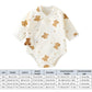 2PCS Summer Baby Clothes Set With Cap Toddler One Piece Cute Bear Sling Romper Fisherman Hat Infant Girl Boy Jumpsuit Outfit