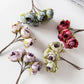 12PCS Artificial Flowers Christmas Decorations for Home Accessories Stamen Wedding Bouquet Garland DIY Gifts Silk Tea Roses Buds