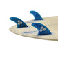 Surfbrett Flossen Set Tri Finnen UPSURF Future S/M/L Honeycomb Fiberglas Orange/Gelb/Blau/Grau/Grün mit schwarzem Logo Funboard Finnen