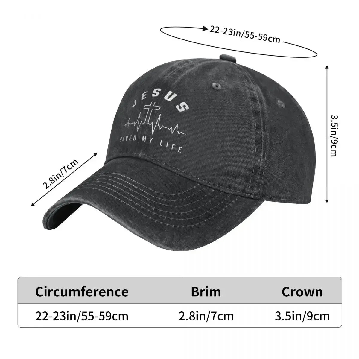 Jesus Christus Christentum Jesus Hat Mein Leben Gerettet Baseballkappe Herren Damen Mütze Verstellbar Casquette Gorras