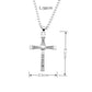 Mode Kruzifix Jesus Christus Herrenschmuck Gold Braun Silber Farbe Metall Kreuz Anhänger mit Halskette Halsketten für Damen