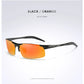 AORON Polarisierte Herren-Sonnenbrille für Autofahrer, Aluminium-Magnesium-Rahmen, Sport-Sonnenbrille, Fahrer-Retro-Brille, UV400, Blendschutz