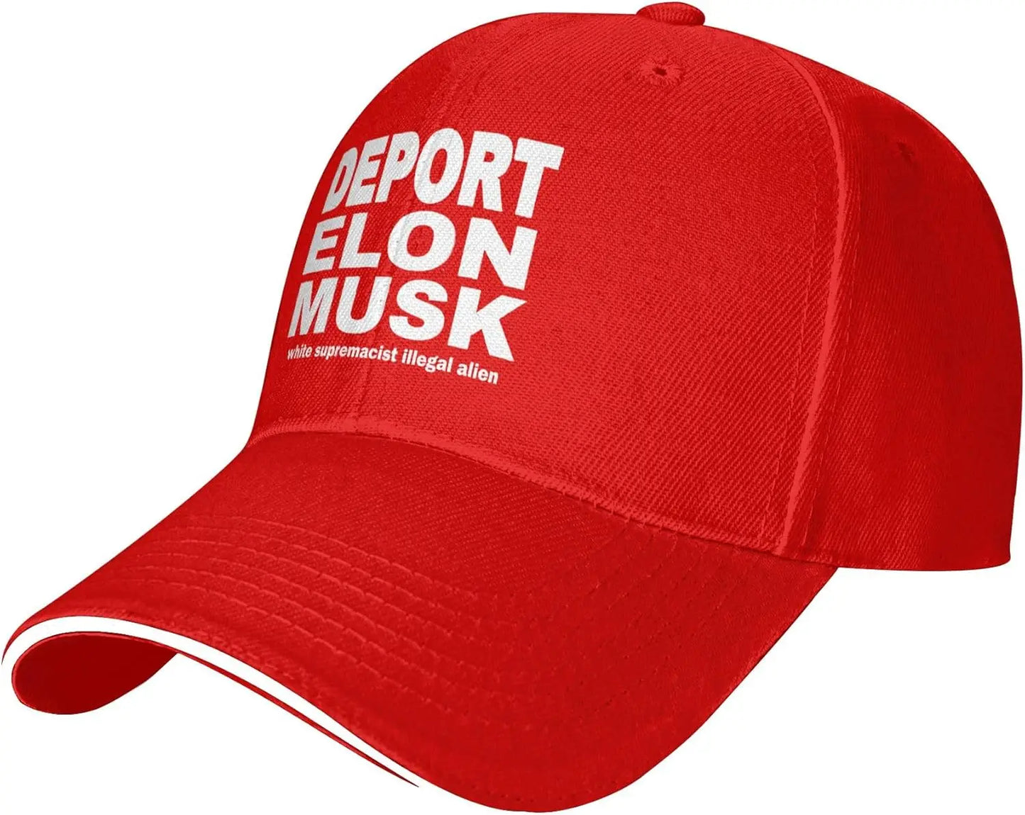 Anti Elon Musk Trucker Hats Fire Elon Musk Deport Stop Musk Funny Gag Baseball Cap for Mens Women