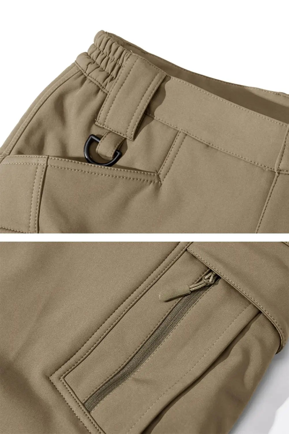 TACVASEN IX9 Winter Softshell Thermo Wanderhose Arbeitshose Herren Fleece Cargohose Wasserdicht Warm Outdoor Männer Hose