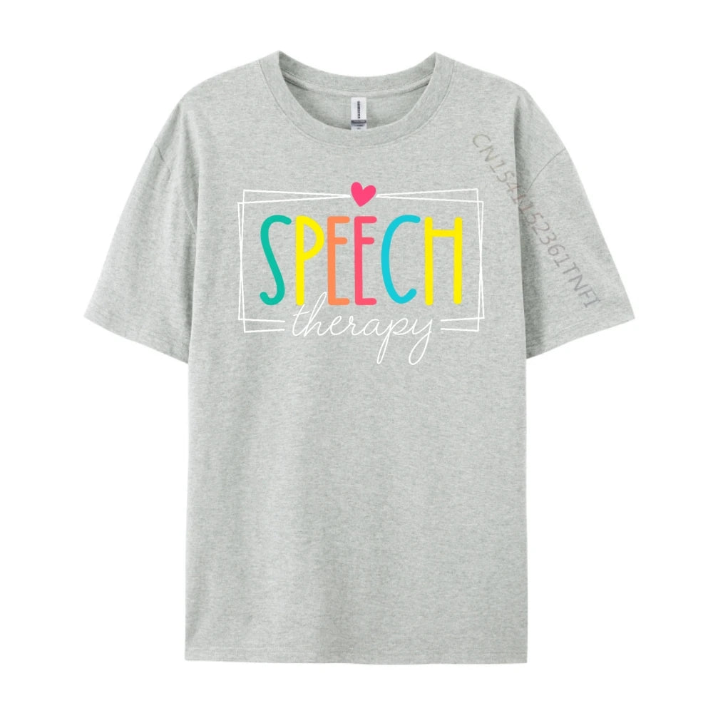 Logopädie Sprachtherapeut SLP Herren Designer T-Shirt Winter Neujahr Weihnachtsgeschenk Idee