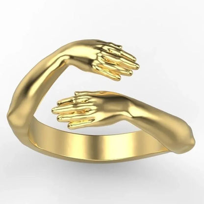 Ringe 2025 Trend Schmuck Hände Umarmung Punk Persönlichkeit Offen Dropshipping Ringe für Frauen Männer