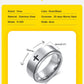 Vnox Spinner Kreuzring für Herren, schwarzer Edelstahl drehbarer Stressabbau-Fingerband, Jungen Christus Jesus Religion Ring