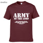 Army Of The Lord Christian Jesus Christ Men And Women Couples Matching T-Shirt Novel Style Custom Printing T Shirt Plus Size