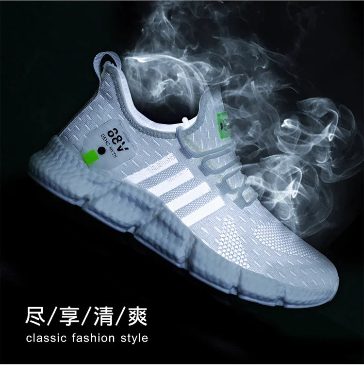 Herrenschuhe Sommer Herren Freizeitschuhe Atmungsaktive Sneaker Herren Leichte Loafers Rutschfeste Tennisschuhe Luxusschuhe Tennisschuhe
