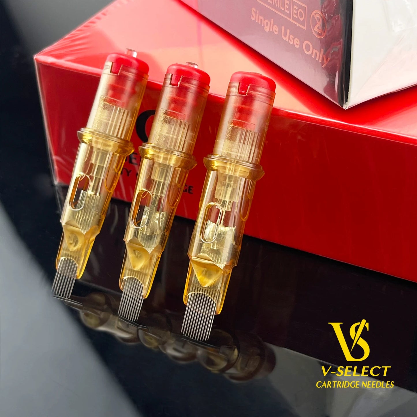 EZ V-Select Tattoo Cartridge Nadeln #10 0,30mm Bugpin Curved Magnum Round Magnum Einweg-Tattoo-Nadeln Zubehör 20 St./Box