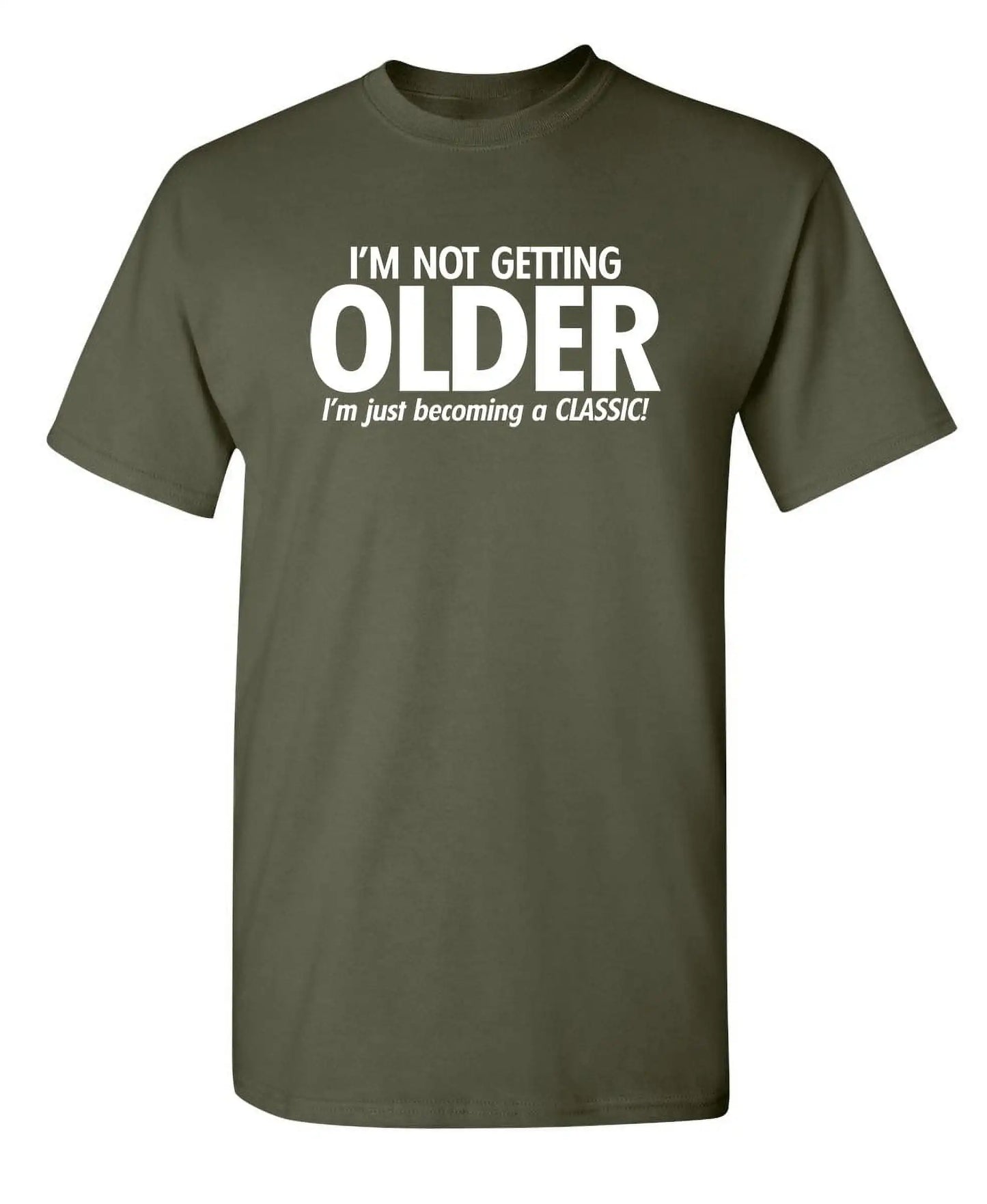 I'm Not Getting Older I'm Just Becoming T-Shirt Herren T-Shirts Neuheit Geburtstagsgeschenk Lustiges T-Shirt Sommer 100% Baumwolle T-Shirt Oberteil