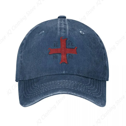 IC XC NIKA Baseball Cap Vintage Distressed Washed Jesus Christ Is Winner Snapback Hat Men Women Outdoor Running Golf Caps Hat