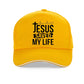 Sommerhut Bedruckte Jesus hat mein Leben gerettet Baseballkappe Ich gehöre Jesus Mützen Herren Baumwolle Christus Religion Christlicher Glaube Hüte