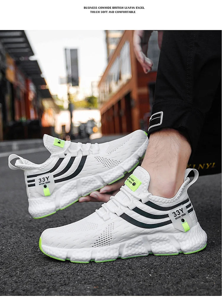 Herrenschuhe Sommer Herren Freizeitschuhe Atmungsaktive Sneaker Herren Leichte Loafers Rutschfeste Tennisschuhe Luxusschuhe Tennisschuhe