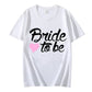 Team Braut Braut T-Shirts für Frauen Oberteile Junggesellinnenabschied Grafik T-Shirts Brautjungfern T-Shirts Frauen T-Shirts Kleidung