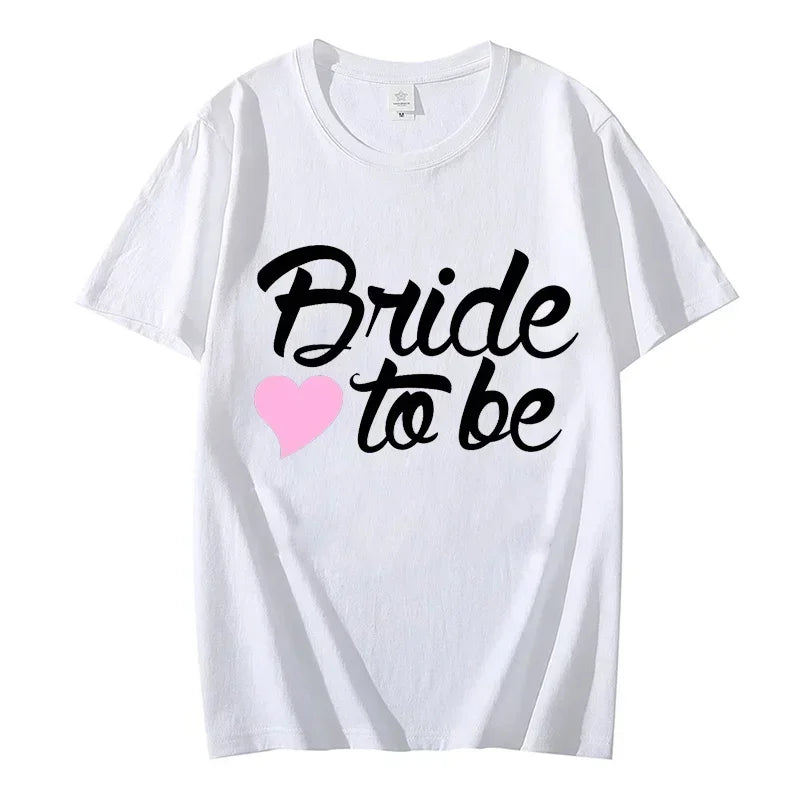 Team Braut Braut T-Shirts für Frauen Oberteile Junggesellinnenabschied Grafik T-Shirts Brautjungfern T-Shirts Frauen T-Shirts Kleidung