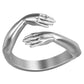 Ringe 2025 Trend Schmuck Hände Umarmung Punk Persönlichkeit Offen Dropshipping Ringe für Frauen Männer