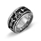 Freemasonry Geometric Rings Rotatable Titanium Steel Men's Large Ring Fashion Jewelry