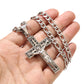316L Edelstahl Charm Mode Kruzifix Jesus Kreuz Halskette Anhänger Mehrlagige Jesus Christus Kruzifix Halsketten 24''