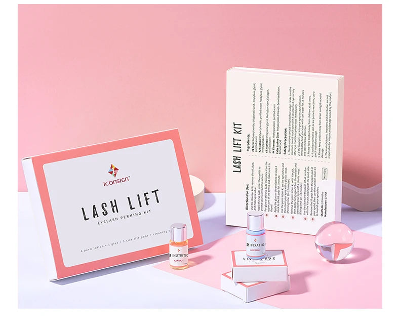 Dropshipping ICONSIGN Wimpernlifting Kit Wimpern-Lifting Wimpern-Booster Calia Set Wimpern Dauerwelle Augen Make-up Tools Kann Ihr Logo herstellen
