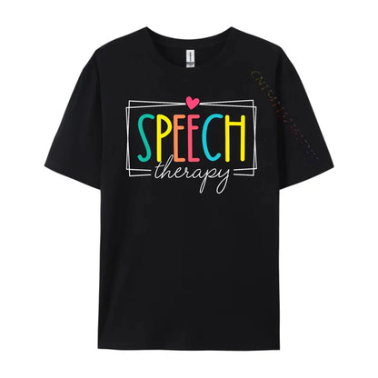 Logopädie Sprachtherapeut SLP Herren Designer T-Shirt Winter Neujahr Weihnachtsgeschenk Idee