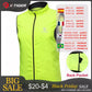 X-TIGER Cycling Jacket Windproof MTB Bike Jacket Vest Outdoor Cycling Windbreaker Sleeveless Rainproof Reflective Bike Clothing