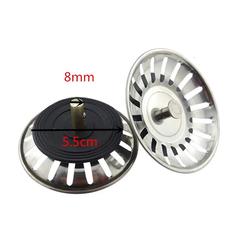 Kitchen Sink Sewer Strainer Basin Drain Stopper Stainless Steel Sink Waste Plug Filter Anti-clog Floor Drain Kitchen Accessories