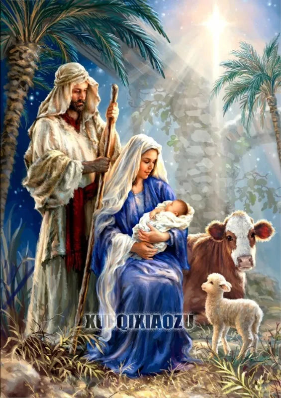 Christ Jesus Diamond Painting Jesus' Redemption Diamond Mosaic Rhinestone Inlaid Cross Stitch Set DIY Home Decoration Gift