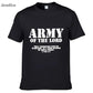 Army Of The Lord Christian Jesus Christ Men And Women Couples Matching T-Shirt Novel Style Custom Printing T Shirt Plus Size