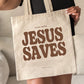 Cood News Jesus Saves Muster Leinwand Schulter Tote Bag Lässig Einkaufstasche Christus Religion Christlicher Glaube Shopper Handtasche