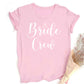 Junggesellinnenabschied T-Shirt für Frauen JGA T-Shirt Braut & Crew Team Braut Tee Hochzeitsgeschenk für Bräute Verlobungs T-Shirt Kleidung