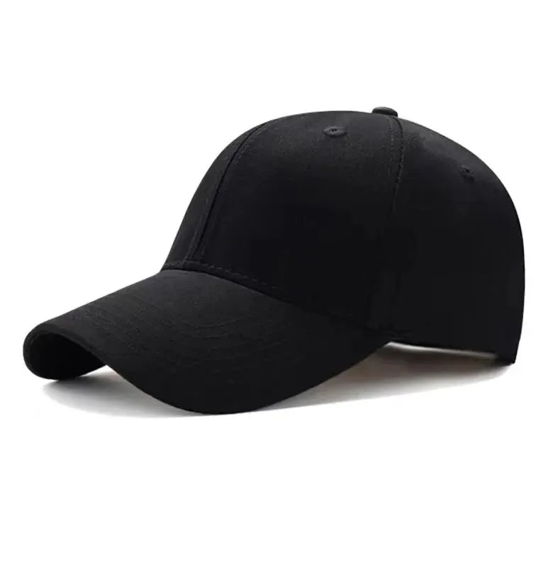 Herren und Damen Sommer Baseballmütze Reine Baumwolle Einfarbige Mütze Mode Fahrerhut Sonnenblende Vier Jahreszeiten Hut