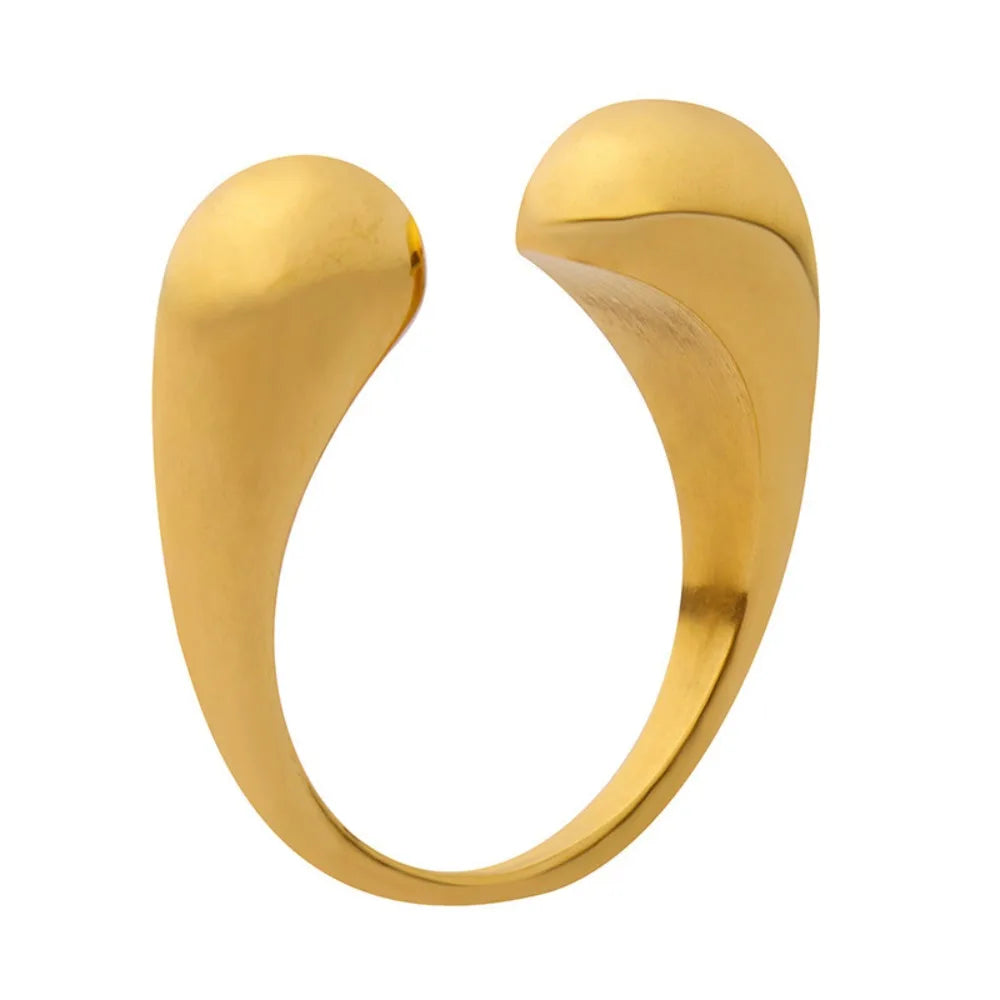 Damenring INS Minimalistisch Einzigartiges Offenes Design Verstellbar Einfacher Kreis Sinn für Design Vielseitige Schmuckaccessoires