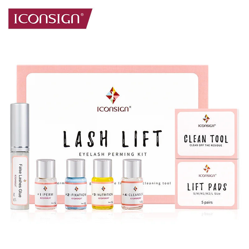 Dropshipping ICONSIGN Wimpernlifting Kit Wimpern-Lifting Wimpern-Booster Calia Set Wimpern Dauerwelle Augen Make-up Tools Kann Ihr Logo herstellen