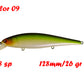 BassLegend Fishing Artificial Bait Suspending Minnow Shallow Wobbler Jerkbait Shad Bass Pike Lure 128 SP 78 F 65 SP
