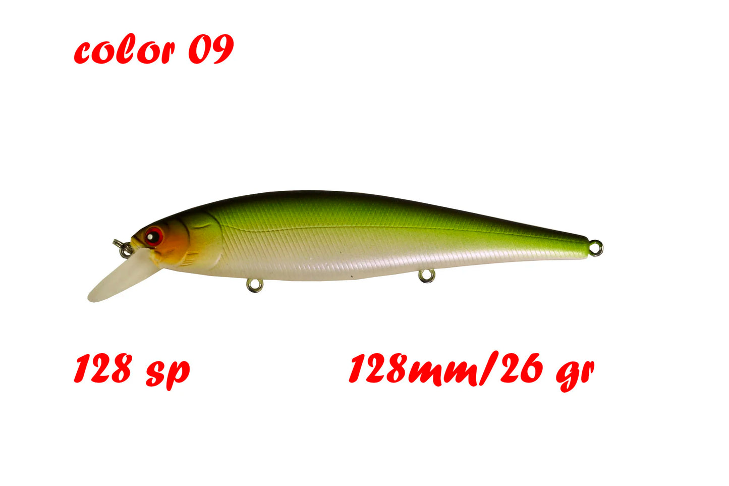 BassLegend Fishing Artificial Bait Suspending Minnow Shallow Wobbler Jerkbait Shad Bass Pike Lure 128 SP 78 F 65 SP