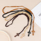 Christus Jesus Holzperlen 8mm Rosenkranz Perle Kreuz Anhänger Geflochtene Seilkette Halskette Religiöse Orthodoxe Gebets Schmuckkette Dekor