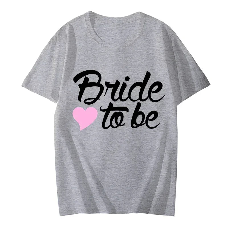 Team Braut Braut T-Shirts für Frauen Oberteile Junggesellinnenabschied Grafik T-Shirts Brautjungfern T-Shirts Frauen T-Shirts Kleidung