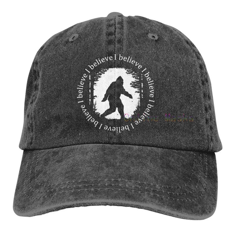 Bigfoot is Real and He Tried to Eat My Ass Baseball Cap Unisex Vintage Trucker Hat Adjustable Cowboy Hats for Mens Womens