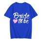 Team Braut Braut T-Shirts für Frauen Oberteile Junggesellinnenabschied Grafik T-Shirts Brautjungfern T-Shirts Frauen T-Shirts Kleidung