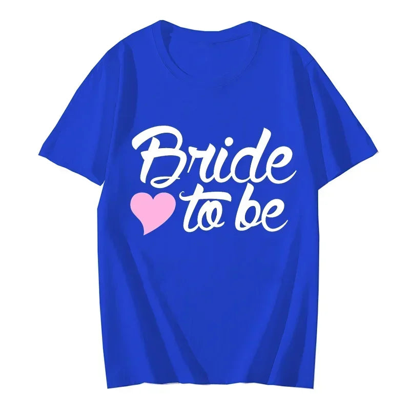 Team Braut Braut T-Shirts für Frauen Oberteile Junggesellinnenabschied Grafik T-Shirts Brautjungfern T-Shirts Frauen T-Shirts Kleidung