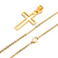 Mprainbow Mens Cutout Cross Necklaces,Waterproof Stainless Steel Hollow Cross Pendant Collar,Religious Faith Christ Gift Jewelry