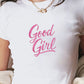 Y2K Style Good Girl Damen Fashion Kurzarm-T-Shirt
