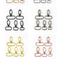 5/10Pcs Meetee 20/25/32/38mm Metal Bags Strap Buckles Lobster Clasp Collar Carabiner Snap Hook DIY KeyChain Bag Part Accessories