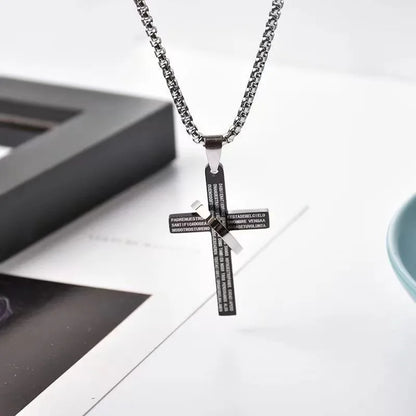 Einfache geometrische Kreuz-Anhänger-Halskette für Damen, Metallschmuck, silberfarbene Kette, Choker, Partygeschenk für Herren, Accessoires