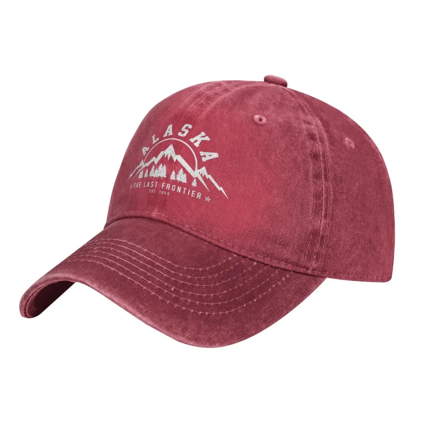 Alaska Est 1959 Mountains Baseball Cap Damen Herren Dad Hat Golf Cowboy Hut Trucker Hat Fischerhut