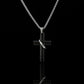 Einfache geometrische Kreuz-Anhänger-Halskette für Damen, Metallschmuck, silberfarbene Kette, Choker, Partygeschenk für Herren, Accessoires