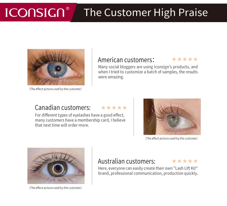 Dropshipping ICONSIGN Wimpernlifting Kit Wimpern-Lifting Wimpern-Booster Calia Set Wimpern Dauerwelle Augen Make-up Tools Kann Ihr Logo herstellen